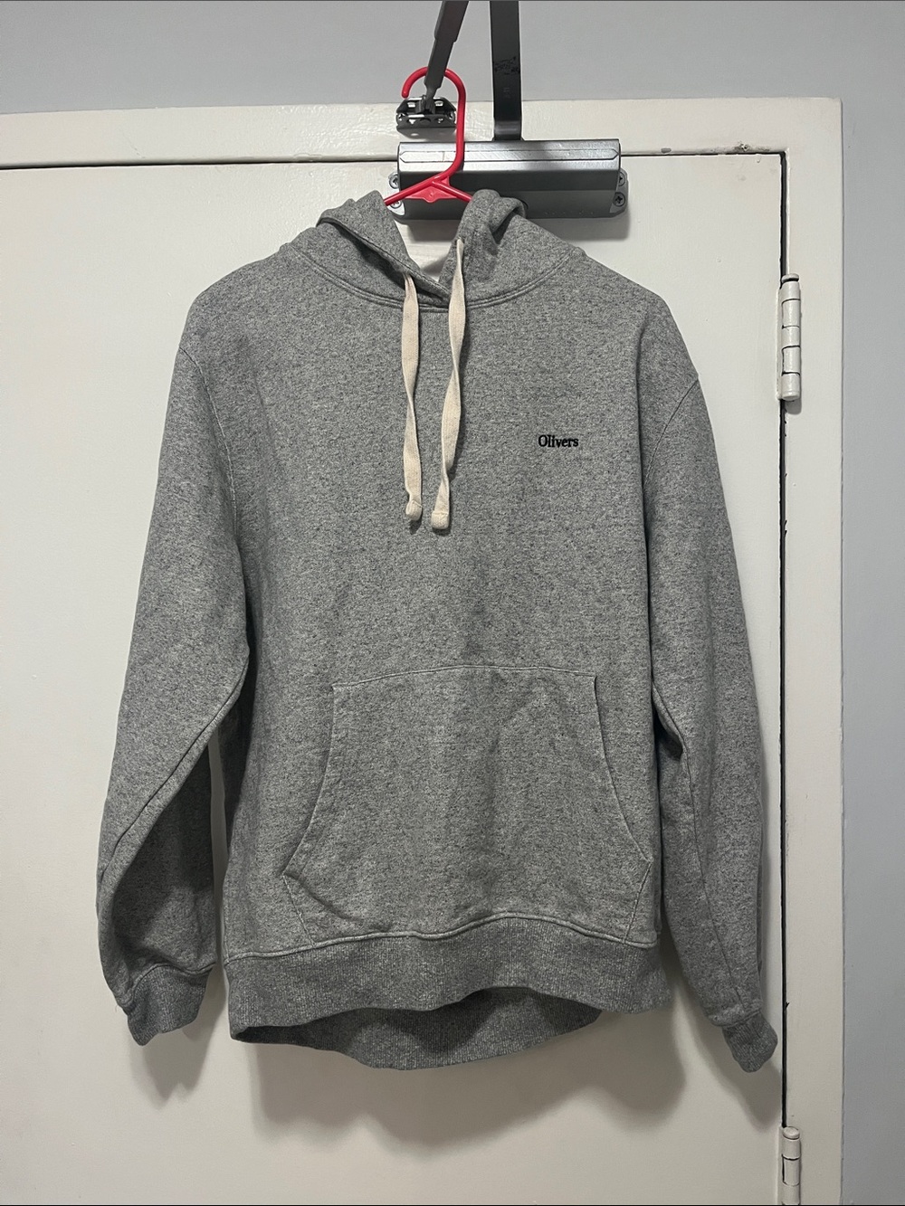 Olivers Gray Hooded Pullover with Contrast Drawcords
